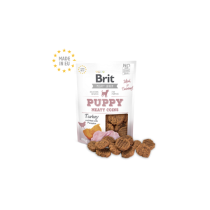 Brit Jerky Puppy – Mesni Puranji Medaljoni za Mlade Pse 80g