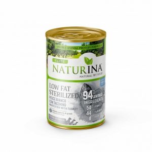 Naturina Low Fat Sterilized- Bela Riba in Puran 400g